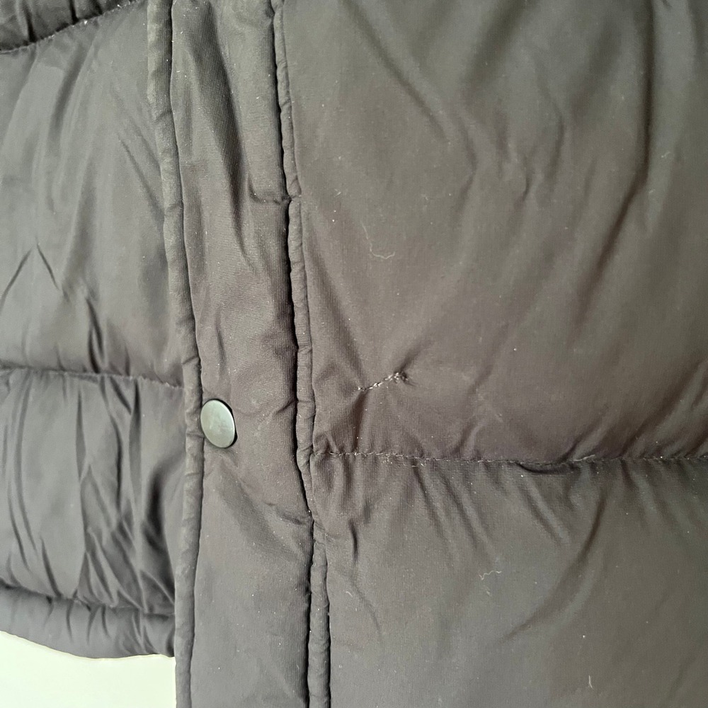 Tna Aritzia The Super Puff Black Goose Down Puffer Jacket Hooded XS Matte - Picture 2 of 10